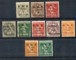 Syrie        25/26-28-45-57/58-83/86 Tous ** - Unused Stamps