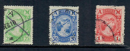 GRECIA 1902 - TESTA DI MERCURIO - 3 VALORI USATI - Used Stamps