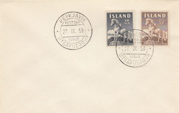 LETTRE. ISLANDE. FDC. 9 12 58 - Lettres & Documents