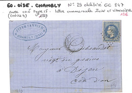 60 - OISE - (58)  -  CHAMBLY  -  Voir Descriptif De La Vente Avec Photo Du Scan - 1849-1876: Classic Period