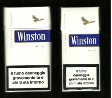 Pacchetti Di Sigarette ( Vuoti ) - Winston Blue 2 Da 10 E 20 Pezzi - Etuis à Cigarettes Vides