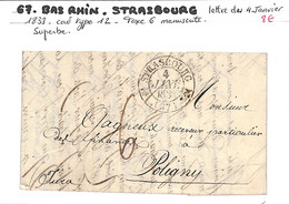 67 - BAS RHIN - (67) - STASBOURG - Voir Descriptif De La Vente Avec Photo Du Scan - 1801-1848: Précurseurs XIX