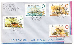 ST-HELENA Cover Postmarked  New Ground, St-Helena, 29 April 1974 - The 34p Air Mail Rate To France - Sainte-Hélène