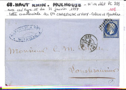 68 - HAUT RHIN - (66) -  MULHOUSE - Voir Descriptif De La Vente Avec Photo Du Scan - 1849-1876: Periodo Clásico