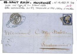 68 - HAUT RHIN - (66) -  MULHOUSE - Voir Descriptif De La Vente Avec Photo Du Scan - 1849-1876: Classic Period