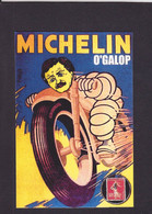 CPM Michelin Tirage 30 Exemplaires Numérotés Signés Par JIHEL O'Galop Bibendum Moto - Other & Unclassified