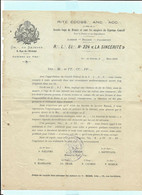 Franc-Maçonnerie: Loge 224 Saintes 1909 Demande De Secours - Ohne Zuordnung
