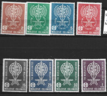 Maldives   1962   SG 88-95  Malaria     Unmounted Mint - Maldivas (...-1965)