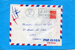 MARCOPHILIE-Oubangui Chari-Lettre FM Tp N°12-cad Bouar1958 +cachet 4° R C IA-le Vaguemestre - Briefe U. Dokumente