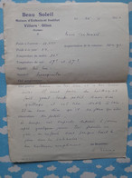 Maison D'enfants Et Institut Beau Soleil Villars Ollon Suisse Lettres De La Directrice Au Parents D'un Pensionnaire 1930 - Zonder Classificatie
