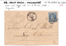 68 - HAUT RHIN - (66) -  MULHOUSE - Voir Descriptif De La Vente Avec Photo Du Scan - 1877-1920: Période Semi Moderne