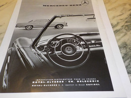 ANCIENNE PUBLICITE  VOITURE MERCEDES BENZ  1965 - Voitures