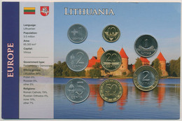 Litauen 1991/2010 Kursmünzen 1 Cent - 2 Litai Im Blister, St (m4155) - Lituanie