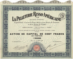 Titre Ancien - La Pelleterie Russo-Américaine - Titre De 1926 - - Tessili