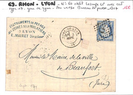 69 - RHONE - (68) - LYON -  Voir Descriptif De La Vente Avec Photo Du Scan - 1849-1876: Classic Period