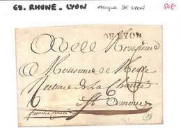 69 - RHONE - (68) -  LYON -  Voir Descriptif De La Vente Avec Photo Du Scan - 1801-1848: Voorlopers XIX