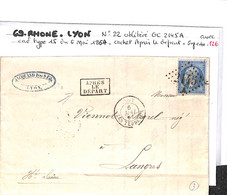 69 - RHONE - (68) - LYON -  Voir Descriptif De La Vente Avec Photo Du Scan - 1849-1876: Periodo Clásico