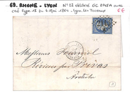 69 - RHONE - (68) - LYON -  Voir Descriptif De La Vente Avec Photo Du Scan - 1849-1876: Classic Period