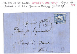 71 - SAONE ET LOIRE  (70) -  DIGOIN -Courrier- Convoyeur- Voir Descriptif De La Vente Avec Photo Du Scan - 1849-1876: Periodo Clásico