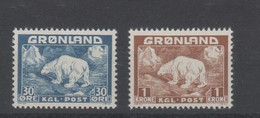 Grönland 1938 Michel Nr. 6/7 ** Postfrisch In Einwandfreier Erhaltung! - Neufs