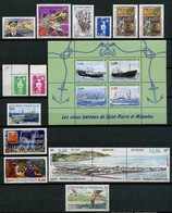 SPM Miquelon Année 1996 ** Complète N° 624/640A PA 75 Neufs MNH Luxe C 42,30 € Jahrgang Ano Completo Complet Year - Volledig Jaar