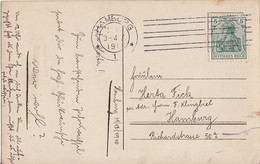 DR Karte EF Minr.85I Maschinenstempel Columbia-Stempel-Maschine Hamburg 31.12.1910 - Lettres & Documents