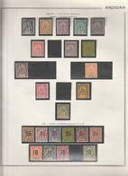 Anjouan 1892/1912 Neuf* - Unused Stamps
