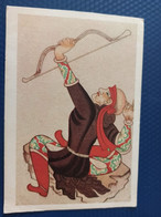 CHINA. Old Postcard Five Dynasties Period. Cave 54. ARCHER Archery - Boogschieten