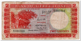 SIERRA LEONE,2 LEONES,1964,P.2a,aVF - Sierra Leona