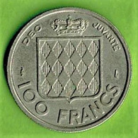 MONACO / RAINIER III / 100 FRANCS / 1956 / SUP. - 1949-1956 Old Francs