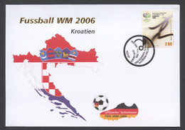 Croatia, 2006, Soccer World Cup, Football, Commemorative Cover, Michel 761 - Kroatië