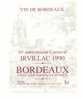 Etiquette De Vin Bordeaux - Cuvée Du 10 èm Anniverssaire Carnaval Irvillac (29) 1990 - Le Fur à  Landerneau (29) - Carnaval