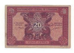 Banque De L' Indochine   -    20 Cents Gouvernement Général - Indochine