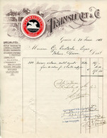 Facture  TRANSLUCET Genève  1913 - Suisse