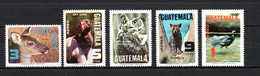 Guatemala 1979 Set Animals/owl/condor Stamps (Michel 1124/28) Nice MNH - Guatemala
