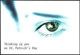 Eire Ireland  Postal Stationery Postage Paid St. Patrick's Day Greetings Prioritaire Airmail Festival 2001 Eye - Postal Stationery