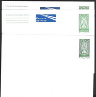 Eire Ireland 3 Different Postal Stationery Postage Paid St. Patrick 2 Prioritaire Airmail - Postwaardestukken