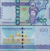 TURKMENISTAN - 100 Manat 2014 P# 34 Asia Banknote - Edelweiss Coins - Turkménistan