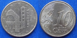 ANDORRA - 10 Euro Cents 2017 "Santa Coloma" KM# 523 - Edelweiss Coins - Andorre