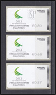 Portugal 2012 Etiqueta Autoadesiva Ano Internacional Da Energia Sustentável Para Todos United Nations EMA Energy E Post - Machines à Affranchir (EMA)