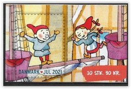 Vignettes De Noël Du Danemark 2021 Carnet De 10 - Variétés Et Curiosités