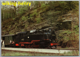 Dippoldiswalde Seifersdorf - Schmalspurbahn Personenzug Mit Lokomotive 99 1784-0 Im Bahnhof Seifersdorf Weißeritztalbahn - Dippoldiswalde