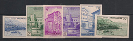 Monaco - 1946 - N°Yv. 275 à 280 - Série Non Dentelée / Imperf. - Neuf Luxe ** / MNH / Postfrisch - Variedades Y Curiosidades