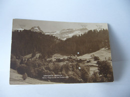 ORMONTS DESSUS VERS L'EGLISE ET LES DIABLERETS SUISSE VD VAUD CPA 1913 - Ormont-Dessus 