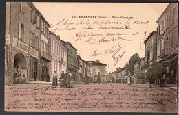 Vic Fezensac (32 Gers) Place Gambetta  1906 (PPP33003) - Vic-Fezensac