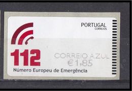 Portugal 2011 Etiqueta Autoadesiva 112 Número Europeu De Emergência  Correio Azul EMA E Post Emergency Health Santé - Franking Machines (EMA)