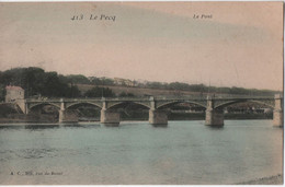 France / Yvelines/ LE PECQ/ Le PONT / Chicorée à La Ménagére, Papier Grains De Café /Vers 1910-1920     CPDIV359 - Le Pecq