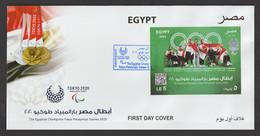 Egypt - 2021 - ( The Egyptian Champions Tokyo Paralympic Games 2020 ) - Covers & Documents