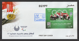 Egypt - 2021 - ( The Egyptian Champions Tokyo Paralympic Games 2020 ) - Cartas