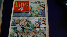 LINE N° 6    Bon état  Mais Quelques Coupures Et Manque Une Vignette Coin Gauche 1955 16 Pages  Grand Format  25 X 31 - Line